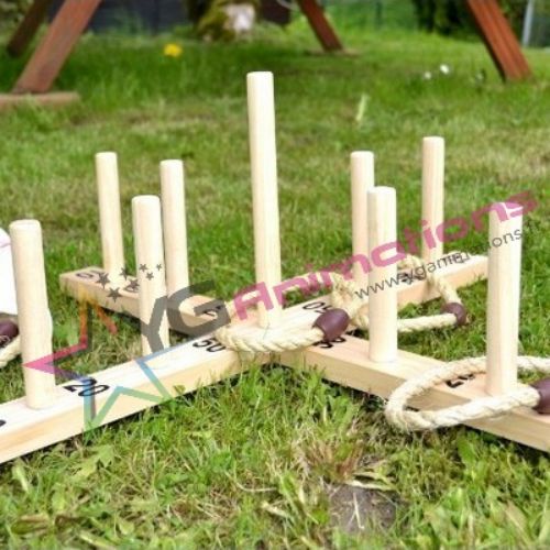 jeux en bois - Le Lancer d'anneaux